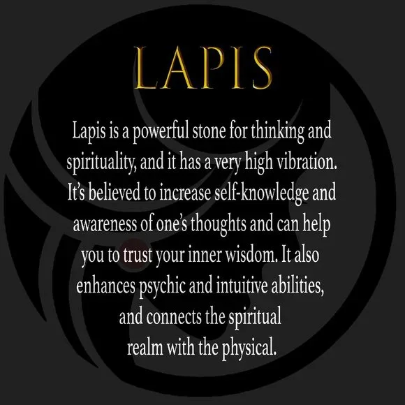 Genuine Lapis stone with link style chain. - Picture 2 of 4